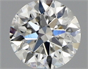 Natural Diamond 0.70 Carats, Round with Excellent Cut, H Color, SI1 Clarity and Certified by GIA