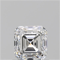Natural Diamond 0.90 Carats, Asscher with  Cut, F Color, VVS1 Clarity and Certified by GIA