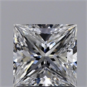 Natural Diamond 0.90 Carats, Princess with  Cut, E Color, VS2 Clarity and Certified by GIA