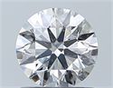Natural Diamond 0.80 Carats, Round with Excellent Cut, F Color, SI2 Clarity and Certified by GIA