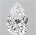 Diamante Natural 2.70 quilates, De pera , Color E, claridad VVS1 y certificado GIA