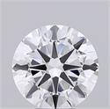 Lab Grown Diamond 3.91 Carats, Round with Excellent Cut, E Color, VVS2 Clarity and Certified by IGI