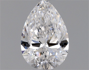 Picture of Natural Diamond 0.40 Carats, Pear with  Cut, D Color, VVS2 Clarity and Certified by GIA