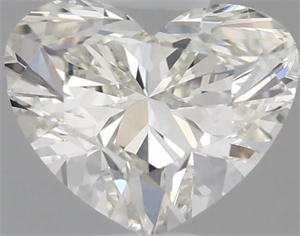 Picture of Natural Diamond 0.49 Carats, Heart with  Cut, J Color, VS1 Clarity and Certified by GIA
