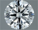 Natural Diamond 0.90 Carats, Round with Very Good Cut, F Color, SI1 Clarity and Certified by IGI