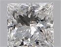 Natural Diamond 0.31 Carats, Princess with  Cut, F Color, VVS1 Clarity and Certified by GIA