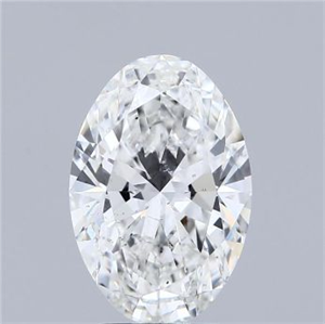 Foto Diamante Natural 3.01 quilates, Ovalado , Color G, claridad SI2 y certificado GIA de