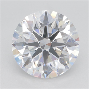 Picture of Lab Grown Diamond 3.59 Carats, Round with Excellent Cut, D Color, VVS2 Clarity and Certified by GIA