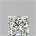 Natural Diamond 0.70 Carats, Princess with  Cut, J Color, VS2 Clarity and Certified by GIA