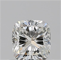 Natural Diamond 0.53 Carats, Cushion with  Cut, I Color, VS1 Clarity and Certified by GIA