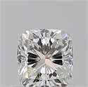 Natural Diamond 0.53 Carats, Cushion with  Cut, I Color, VS1 Clarity and Certified by GIA