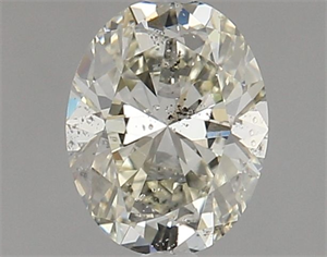 Foto Diamante Natural 1.01 quilates, Ovalado , Color K, claridad SI2 y certificado HRD de