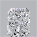 Natural Diamond 0.70 Carats, Radiant with  Cut, D Color, VVS1 Clarity and Certified by GIA