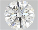 Natural Diamond 0.71 Carats, Round with Excellent Cut, J Color, VVS1 Clarity and Certified by GIA