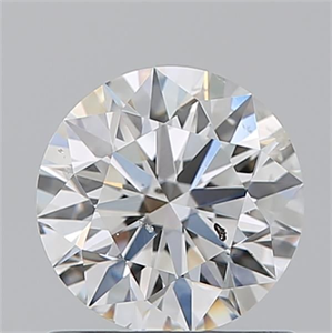 Picture of Natural Diamond 0.96 Carats, Round with Excellent Cut, H Color, SI2 Clarity and Certified by GIA