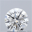 Lab Grown Diamond 1.53 Carats, Round with Ideal Cut, F Color, VVS2 Clarity and Certified by IGI