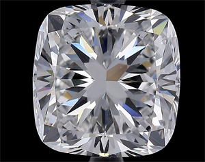 Foto Diamante Natural 4.24 quilates, Del cojín , Color F, claridad VVS2 y certificado GIA de