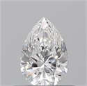 Diamante Natural 0.50 quilates, De pera , Color F, claridad VS1 y certificado GIA