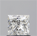 Natural Diamond 0.84 Carats, Princess with  Cut, H Color, VVS1 Clarity and Certified by GIA