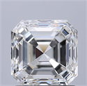 Natural Diamond 1.50 Carats, Asscher with  Cut, G Color, VS1 Clarity and Certified by GIA