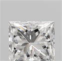 Natural Diamond 0.28 Carats, Princess with  Cut, E Color, VVS2 Clarity and Certified by IGI