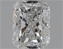 Natural Diamond 1.02 Carats, Radiant with  Cut, E Color, SI2 Clarity and Certified by HRD