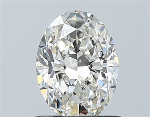 Foto Diamante Natural 0.90 quilates, Ovalado , Color I, claridad SI1 y certificado GIA de