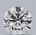 Natural Diamond 0.75 Carats, Round with Excellent Cut, F Color, SI2 Clarity and Certified by GIA
