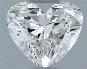 Picture of Natural Diamond 0.40 Carats, Heart with  Cut, H Color, VVS2 Clarity and Certified by GIA
