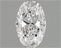 Natural Diamond 0.91 Carats, Oval with  Cut, D Color, VVS1 Clarity and Certified by GIA