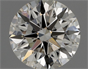 Natural Diamond 1.02 Carats, Round with Excellent Cut, H Color, VVS2 Clarity and Certified by IGI
