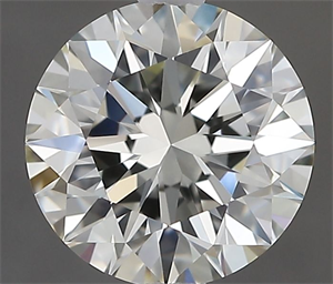 Picture of Natural Diamond 1.10 Carats, Round with Excellent Cut, J Color, IF Clarity and Certified by IGI