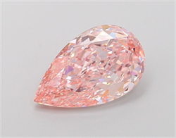Picture of Lab Grown Diamond 3.73 Carats, Pear with  Cut, Fancy Intense Pink Color, VS1 Clarity and Certified by IGI