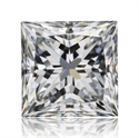 Natural Diamond 0.90 Carats, Princess with  Cut, H Color, VS1 Clarity and Certified by GIA