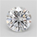 Lab Grown Diamond 1.03 Carats, Round with Ideal Cut, D Color, VVS2 Clarity and Certified by IGI