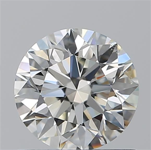 Picture of Natural Diamond 0.90 Carats, Round with Excellent Cut, J Color, SI1 Clarity and Certified by GIA