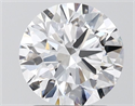 Lab Grown Diamond 2.03 Carats, Round with Ideal Cut, E Color, VVS1 Clarity and Certified by IGI