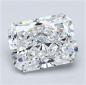 Natural Diamond 2.20 Carats, Radiant with  Cut, E Color, VS1 Clarity and Certified by GIA