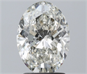 Natural Diamond 2.01 Carats, Oval with  Cut, I Color, SI2 Clarity and Certified by IGI