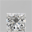 Natural Diamond 1.01 Carats, Princess with  Cut, H Color, VS2 Clarity and Certified by GIA