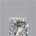 Natural Diamond 0.41 Carats, Princess with  Cut, F Color, VS1 Clarity and Certified by GIA