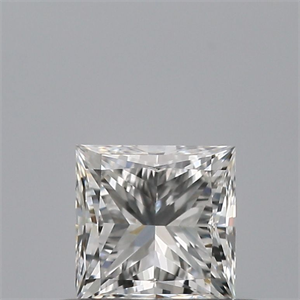 Picture of Natural Diamond 0.41 Carats, Princess with  Cut, F Color, VS1 Clarity and Certified by GIA