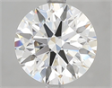 Lab Grown Diamond 3.04 Carats, Round with Ideal Cut, F Color, IF Clarity and Certified by IGI