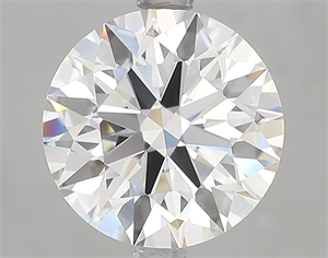 Picture of Lab Grown Diamond 3.04 Carats, Round with Ideal Cut, F Color, IF Clarity and Certified by IGI