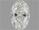 Natural Diamond 0.51 Carats, Oval with  Cut, H Color, IF Clarity and Certified by GIA