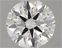 Natural Diamond 0.51 Carats, Round with Excellent Cut, K Color, VVS2 Clarity and Certified by GIA