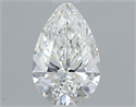 Natural Diamond 0.54 Carats, Pear with  Cut, F Color, SI1 Clarity and Certified by GIA