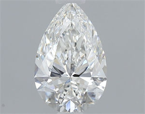 Picture of Natural Diamond 0.54 Carats, Pear with  Cut, F Color, SI1 Clarity and Certified by GIA