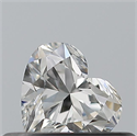Natural Diamond 0.31 Carats, Heart with  Cut, H Color, VVS2 Clarity and Certified by GIA