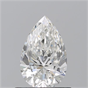 Diamante Natural 0.72 quilates, De pera , Color G, claridad VVS2 y certificado GIA